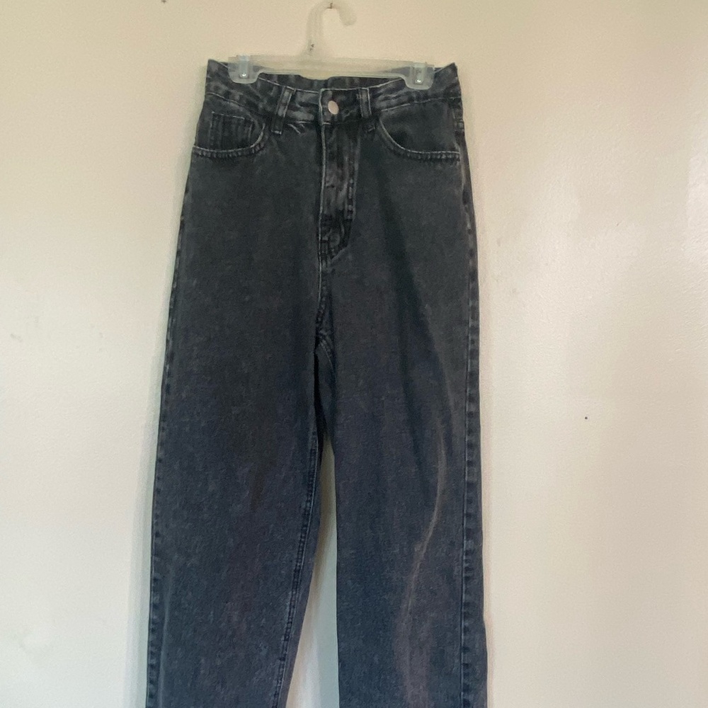 High Waisted Wide leg black jeans from Shein